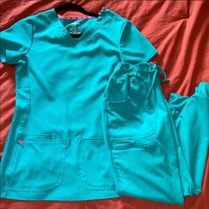 Teal Heart soul jogger set